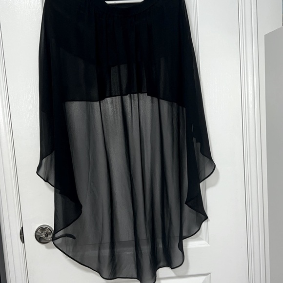 FOREVER 21 HIGH LOW SKIRT WITH BUILT IN SHORTS, SIZE S - Picture 2 of 2
